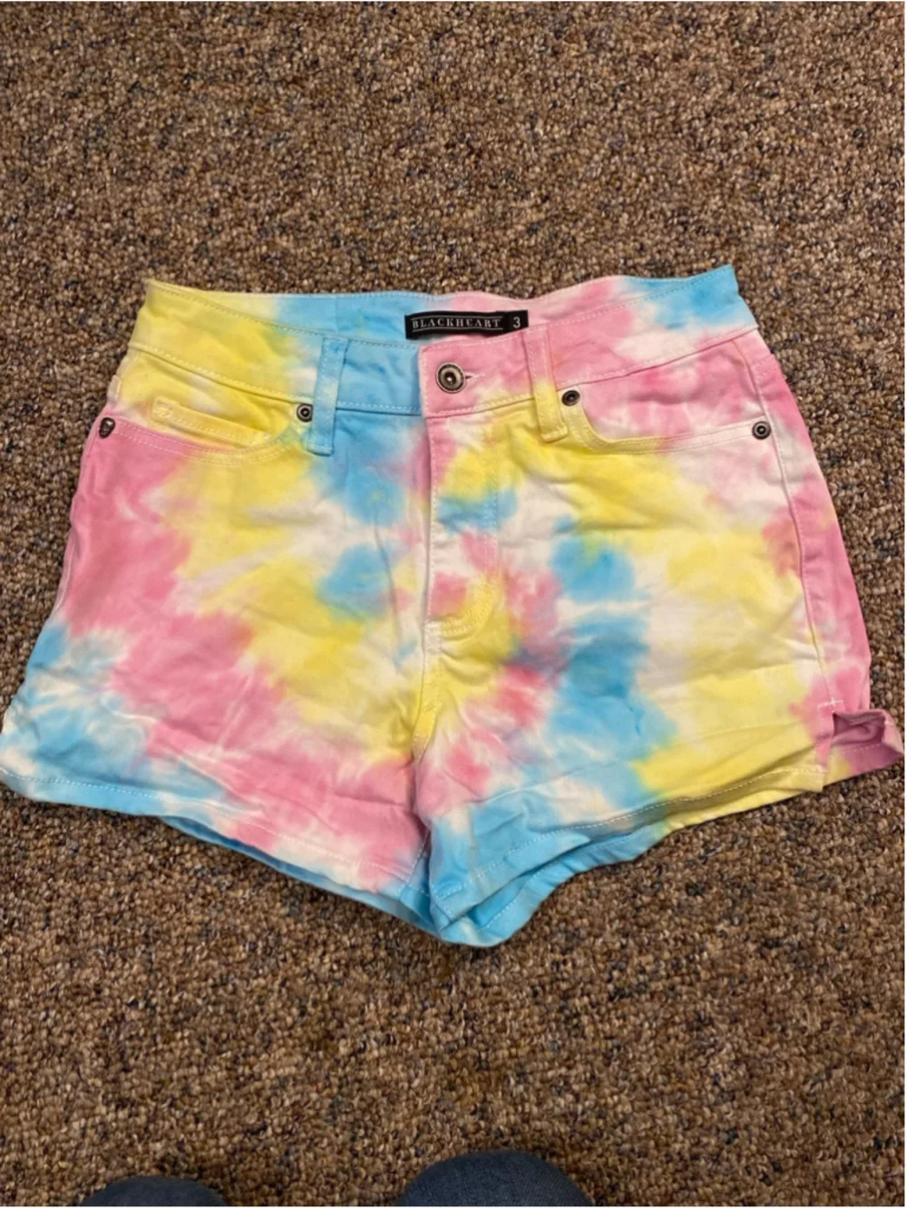 Size 3 Tye Dye Jean Shorts